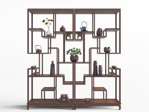 中式古典装饰架储物架博古架
