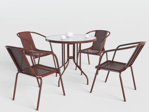 东南亚轻奢休闲茶桌椅组合