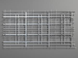 工业风顶部装饰管道结构