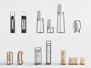 中式落地灯台灯