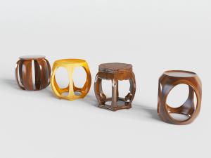 中式实木鼓凳凳子