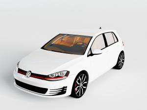 大众轿车小汽车3d模型 大众轿车小汽车