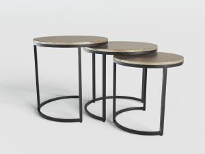 工业风错落茶几