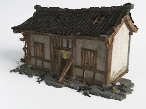 中式仿古的旧瓦房子