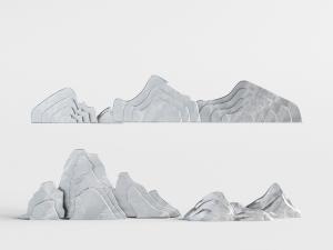 新中式假山景观小品