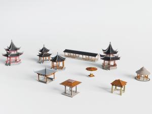 东南亚双层亭子凉亭