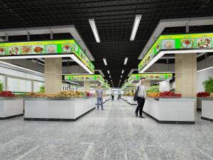 现代生鲜蔬菜水果店菜市场