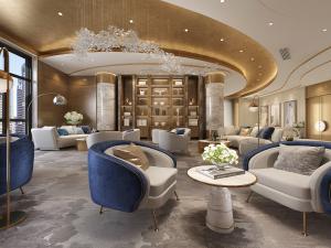 现代轻奢售楼处接待洽谈区