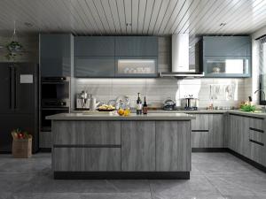 后现代厨房中岛橱柜