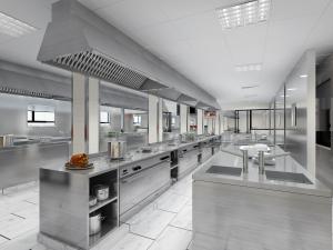 现代餐馆饭店厨房后厨