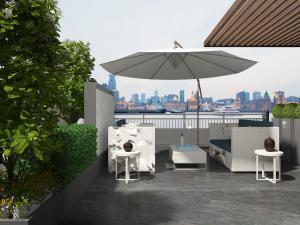 北欧阳台露台遮阳伞