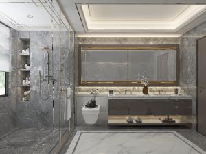 现代轻奢卫浴间卫生间