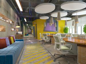 工业风公共办公区过道走廊