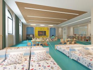 现代幼儿园教室宿舍区