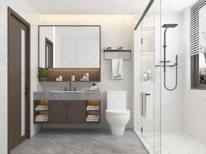 现代极简卫生间卫浴间