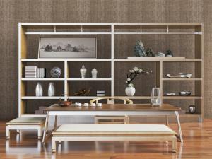 中式低矮茶桌凳组合