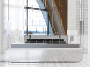 新中式前台接待台