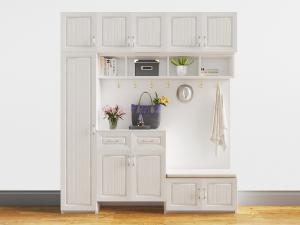 北欧白色玄关鞋柜