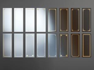 新中式咖啡色镶金边的柜门