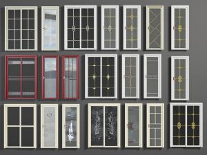 现代玻璃推拉门平开门