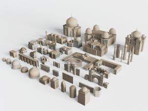 中东阿拉伯圆顶建筑