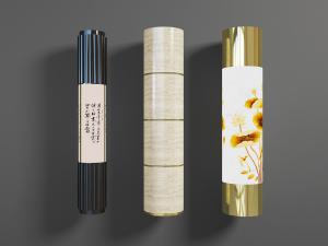 中式圆柱形壁灯