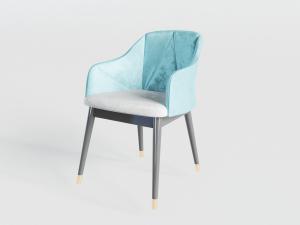 新中式布艺餐椅