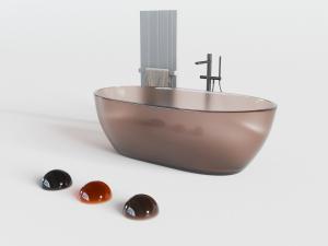 现代轻奢磨砂浴盆浴缸