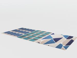 后现代几何图案的地毯3d模型 后现代几何图案的地毯