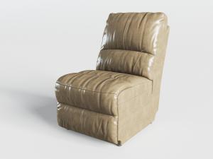 现代无扶手真皮单人沙发3d模型 现代无扶手真皮单人沙发