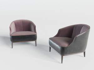 现代圆形单人沙发3d模型 现代圆形单人沙发