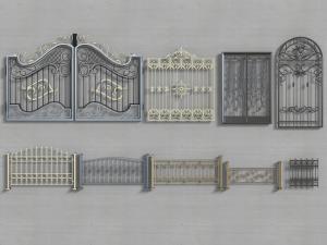欧式金属雕花大门围栏