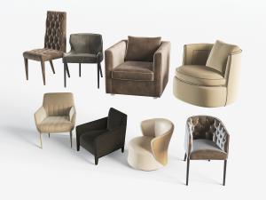 后现代单人沙发休闲椅子3d模型 后现代单人沙发休闲椅子