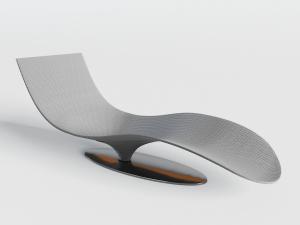后现代灰色躺椅