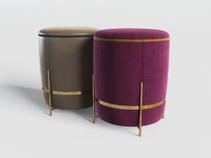 现代轻奢圆形坐凳坐墩