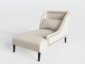 美式白色贵妃椅美人榻