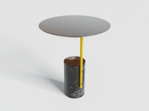 现代圆形边几3d模型 现代圆形边几