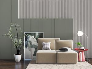 后现代布艺个性双人沙发3d模型 后现代布艺个性双人沙发
