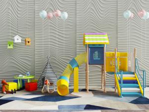 现代儿童室内滑滑梯帐篷游乐设施3d模型 现代儿童室内滑滑梯帐篷游乐设施