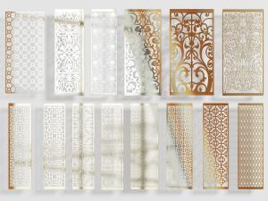 欧式金属雕花隔断