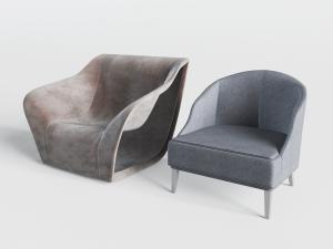 现代单人沙发3d模型 现代单人沙发