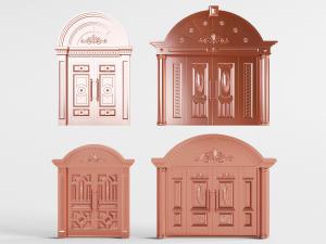 欧式铜制双扇大门