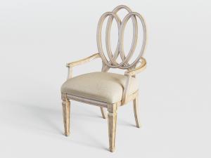 欧式实木边框的餐椅