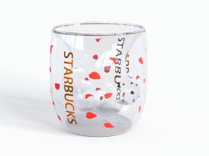 现代猫爪星巴克玻璃杯