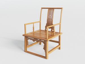 中式实木雕花太师椅