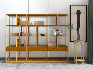 中式实木装饰置物架、花架盆景