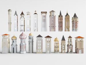 中东欧式尖塔建筑