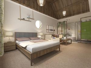 新中式民宿客房卫生间套间