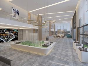 后现代售楼处大堂大厅沙盘洽谈区