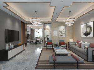 新中式客厅餐厅